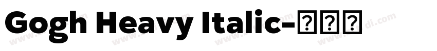 Gogh Heavy Italic字体转换
